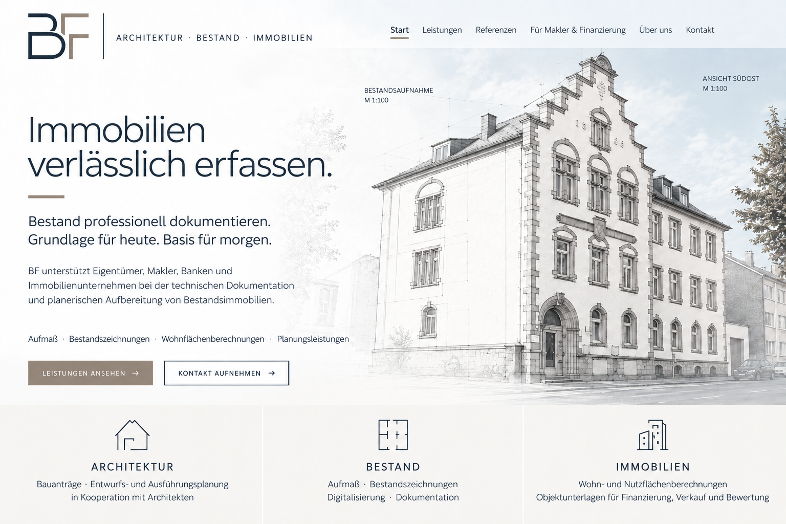 Bestandsaufnahme – Gebäudeansicht